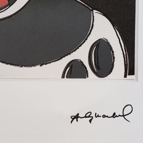 Image 1 of Vintage Andy Warhol "Mickey Mouse" Limited Edition Lithograph by Leo Castelli
