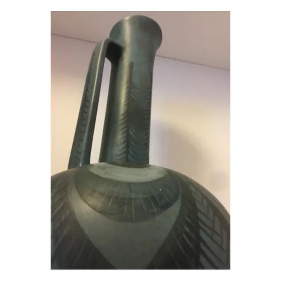 Image 1 of Vintage ceramic sign neck vase by Mmjolly