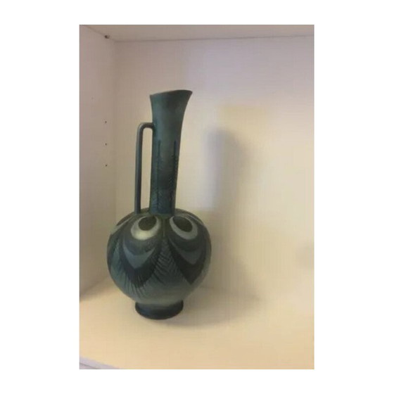 Image 1 of Vintage ceramic sign neck vase by Mmjolly