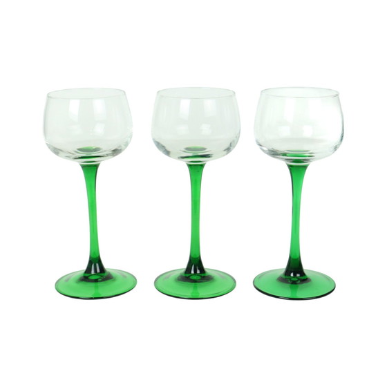 Image 1 of 6 Vintage Luminarc Alsace Wine Glasses