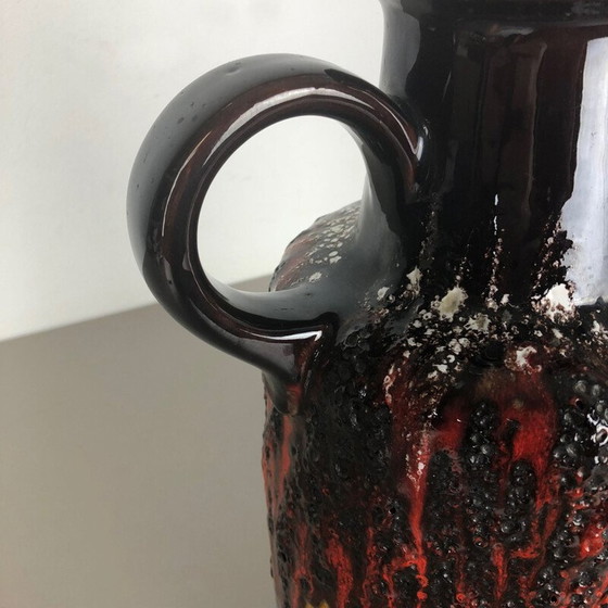 Image 1 of Large vintage Pottery Fat Lava Vase Scheurich WGP 1970s