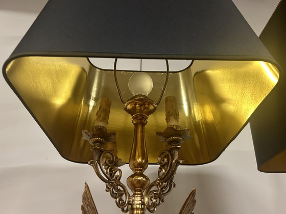 Image 1 of 2 Vintage Hollywood Regency Eagle Table Lamps From Deknudt