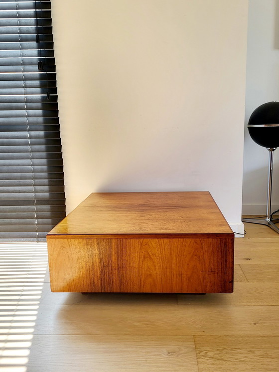 Image 1 of Vintage Coffeetable Or Coffee Table, Floating Model, Veneer, 60s And 70s