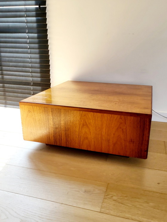 Image 1 of Vintage Coffeetable Or Coffee Table, Floating Model, Veneer, 60s And 70s