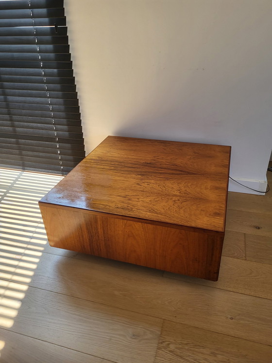 Image 1 of Vintage Coffeetable Or Coffee Table, Floating Model, Veneer, 60s And 70s