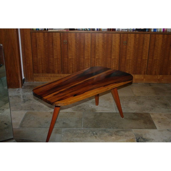 Image 1 of Vintage solid teak coffee table in jacaranda, 1950