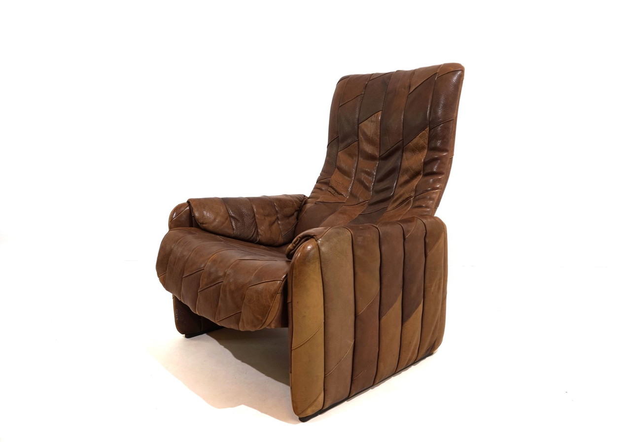 Sillón de cuero patchwork De Sede DS 50