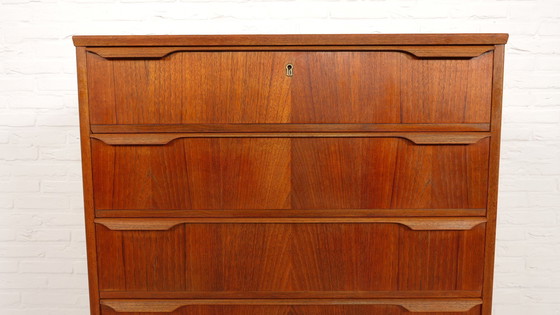 Image 1 of Cassettiera danese vintage | Teak | 6 cassetti | 121 cm