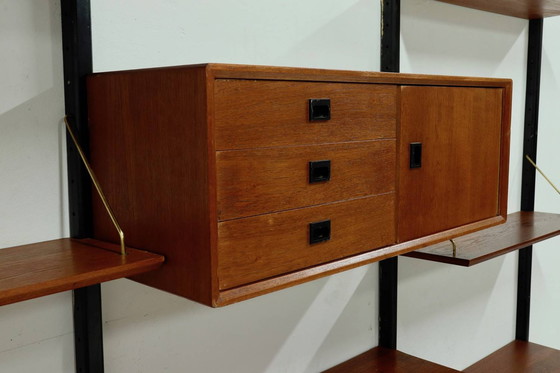 Image 1 of Mid Century Modular Teak Wall Unit