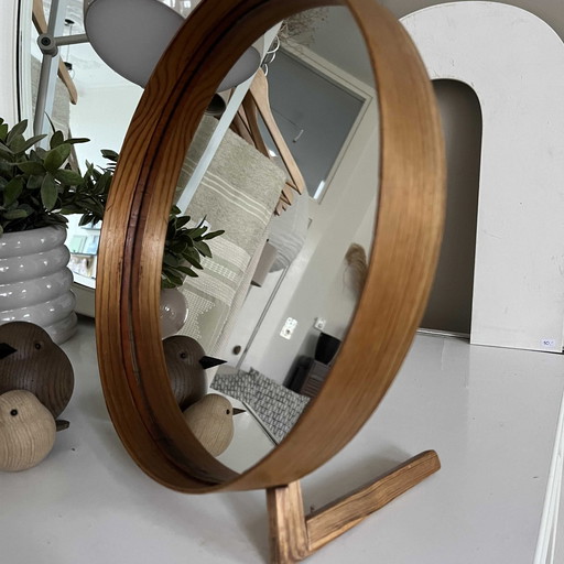 Uno et Östen Kristiansson pour Luxus Miroir de table en bois de rose