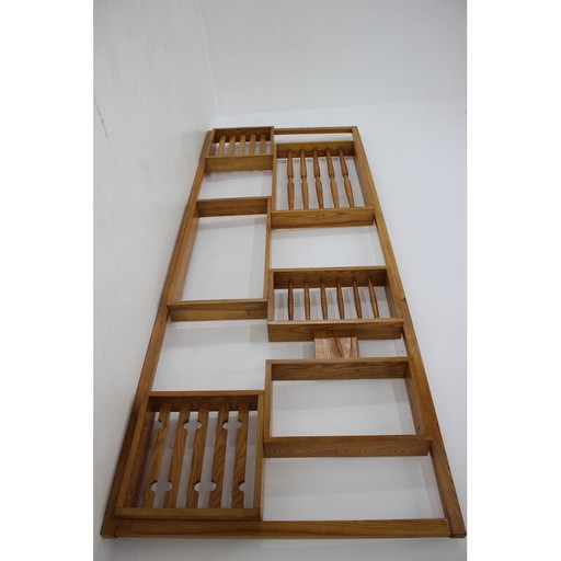 Vintage ash room divider, Czechoslovakia 1970