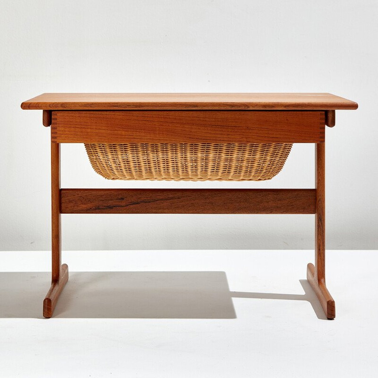 Vintage Kai Kristiansen teak sewing table for Vildbjerg