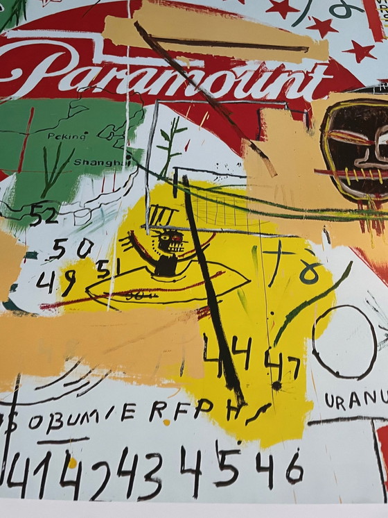 Image 1 of Andy Warhol (1928-1987)&Jean Michel Basquiat (1960-1988), Paramount, 1984 Exibition Poster, Copyright 2023 The Andy Warhol Found