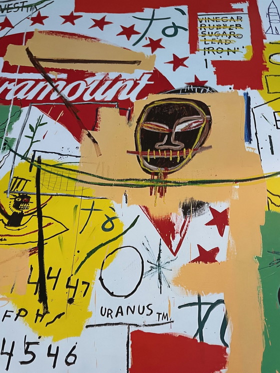 Image 1 of Andy Warhol (1928-1987)&Jean Michel Basquiat (1960-1988), Paramount, 1984 Exibition Poster, Copyright 2023 The Andy Warhol Found