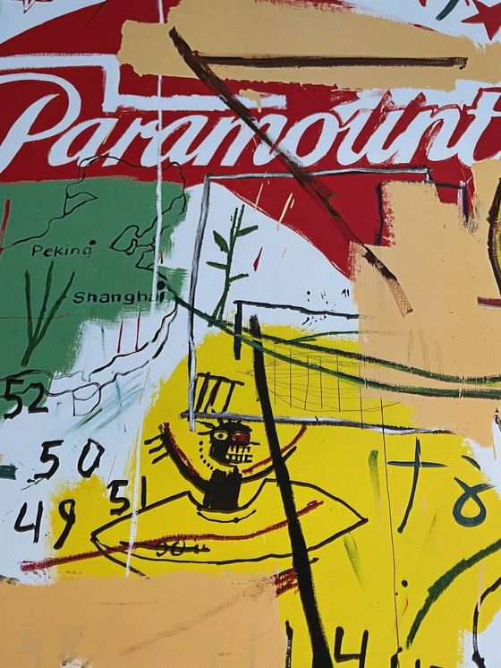 Image 1 of Andy Warhol (1928-1987)&Jean Michel Basquiat (1960-1988), Paramount, 1984 Exibition Poster, Copyright 2023 The Andy Warhol Found