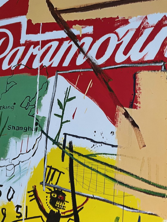 Image 1 of Andy Warhol (1928-1987)&Jean Michel Basquiat (1960-1988), Paramount, 1984 Exibition Poster, Copyright 2023 The Andy Warhol Found