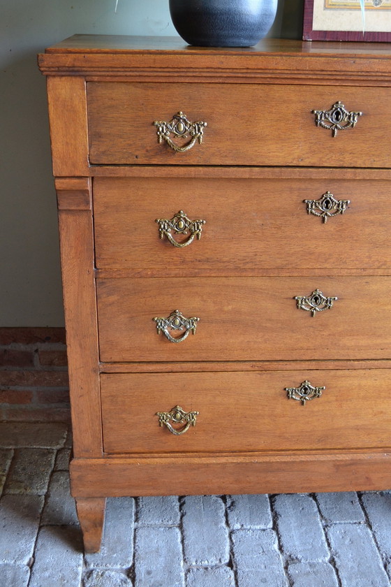 Image 1 of Antique Oak Empire Chest of Drawers, Sideboard, Dresser.