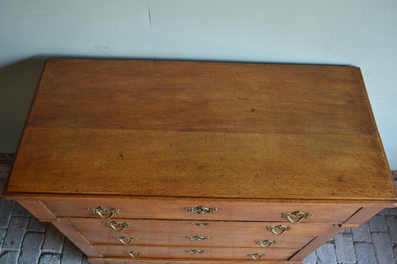 Image 1 of Antique Oak Empire Chest of Drawers, Sideboard, Dresser.