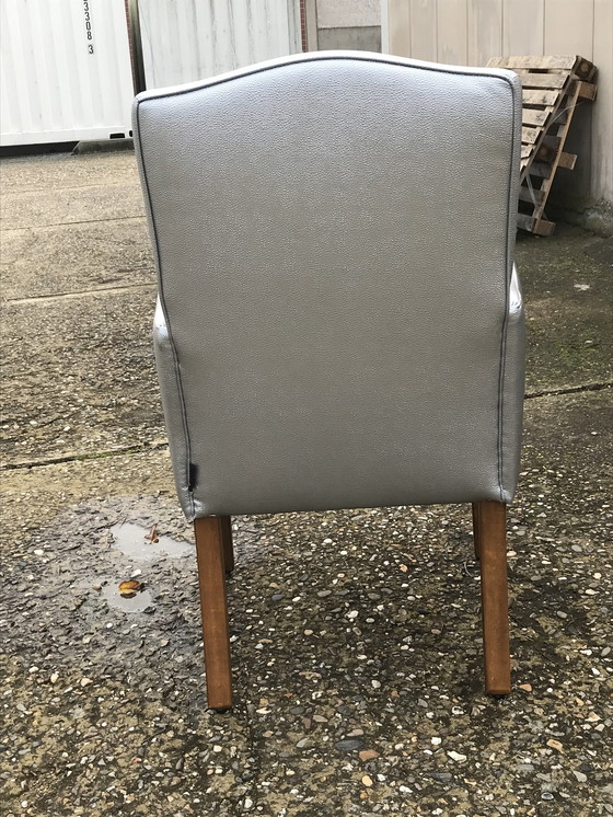 Image 1 of 8x Fylds Leather Dining Chairs