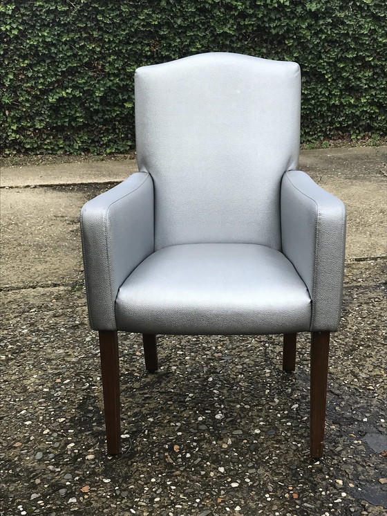 Image 1 of 8x Fylds Leather Dining Chairs