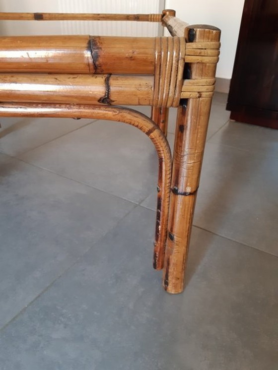 Image 1 of Rattan and Bamboo Coffee Table 1960 / 1970