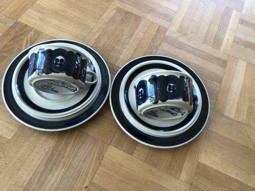 2x Arabia Rosmarin Breakfast Sets