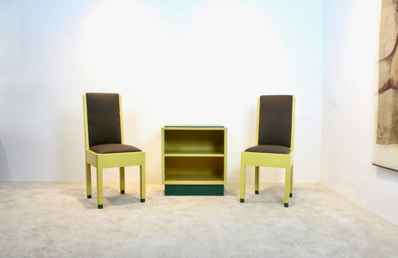 Image 1 of Dutch Modernism Chairs and Cabinet by Jan den Drijver for ‘De Stijl’