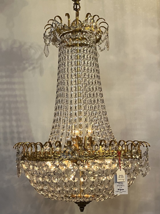 Image 1 of Peris Andreu designer lustre lampe suspendue taille XXL