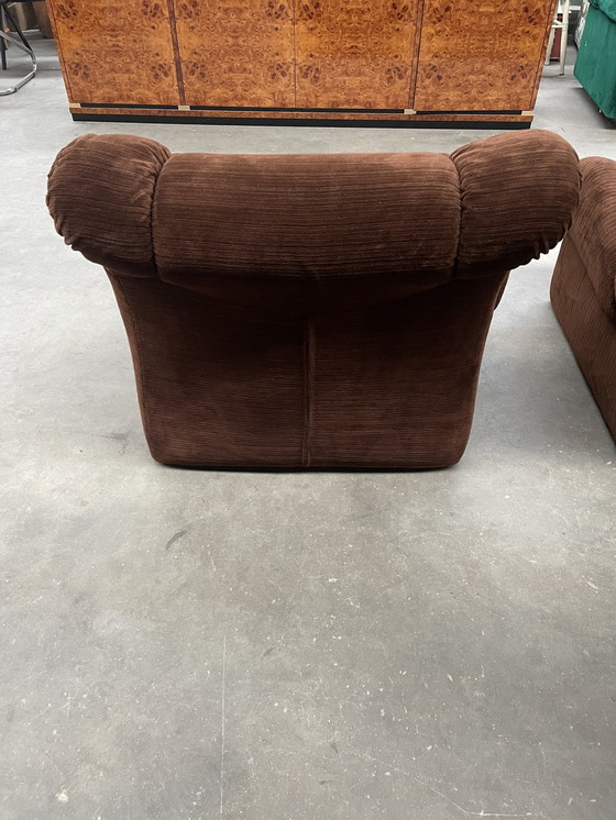 Image 1 of Sillones de diseño italiano en terciopelo marrón de Mimo Padova