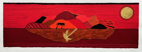 Image 1 of Screenprint Ronald Boonacker - Mahe, Seychelles I