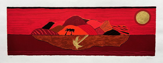 Image 1 of Screenprint Ronald Boonacker - Mahe, Seychelles I