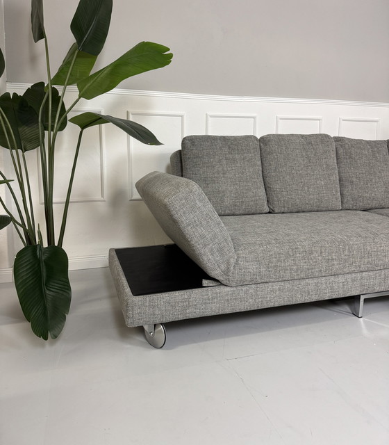 Image 1 of Brühl Fourtwo Designer Sofa Fabric Couch Sofa Bed Four Two Gray