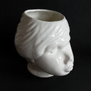 Italian Vase / Jardiniere "Testa di Moro" in the style of Fornasetti, 1960s