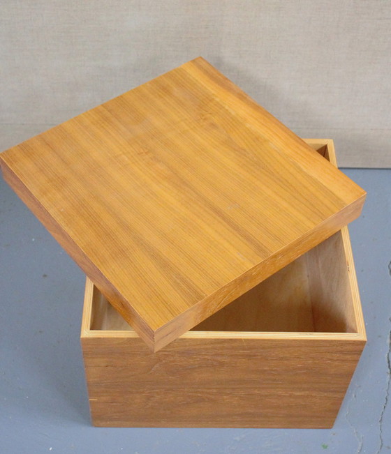 Image 1 of Cherry Wood Storage Box