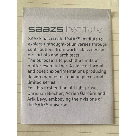 Image 1 of Vintage coffee table in white metal and luminous glass