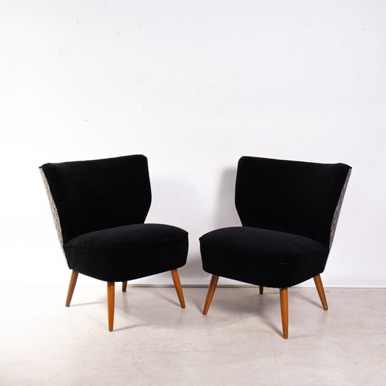 Image 1 of Pair of mid-century club armchairs, 1950s