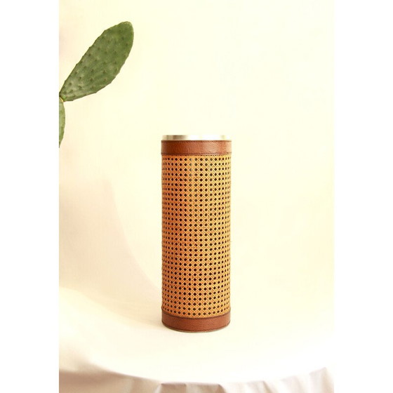 Image 1 of Vintage Paglia Viennese Straw Smoking Set Italy 1960s