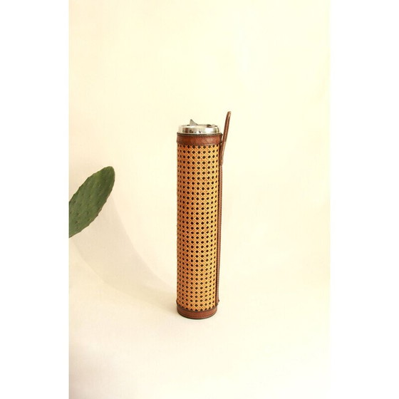 Image 1 of Vintage Paglia Viennese Straw Smoking Set Italy 1960s