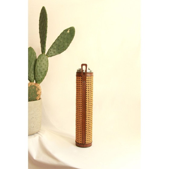 Image 1 of Vintage Paglia Viennese Straw Smoking Set Italy 1960s