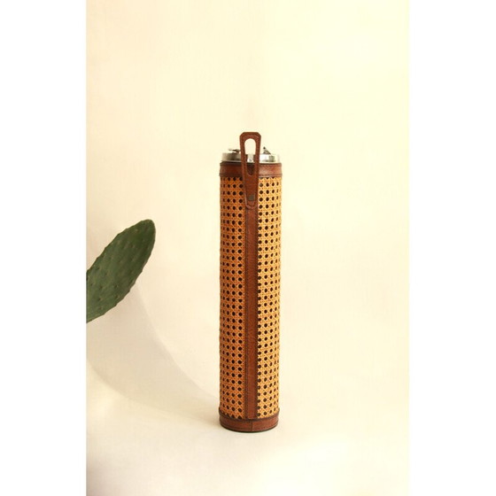 Image 1 of Vintage Paglia Viennese Straw Smoking Set Italy 1960s