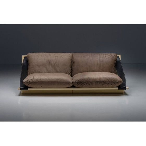 Image 1 of Mid century two-seater sofa by Lacquer and Leather, 1970s