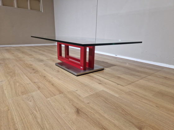 Image 1 of Pefa Coffee Table - Glass - Red - Design - Showroom State