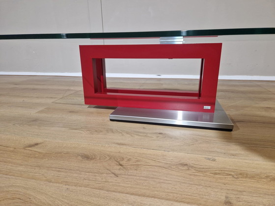 Image 1 of Pefa Coffee Table - Glass - Red - Design - Showroom State