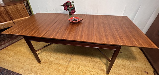 Image 1 of Mid Century Retro Vintage Teak Extending Dining Table By Gplan 1950 