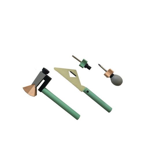 Kit di attrezzi vintage Memphis di Koyo Sangyo, anni '80