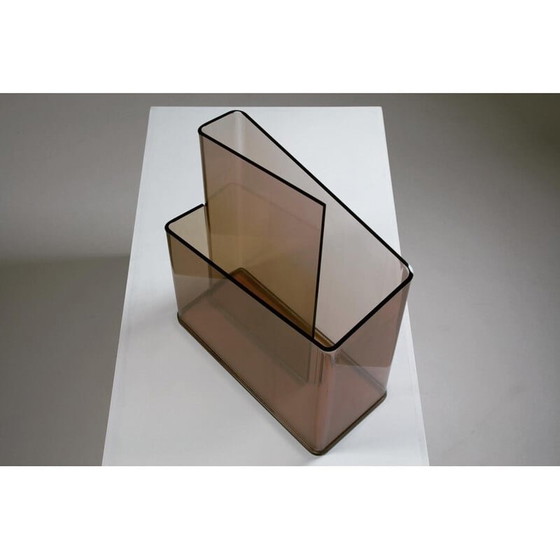 Image 1 of Vintage magazine rack in plexiglass for Roche Bobois, France 1970