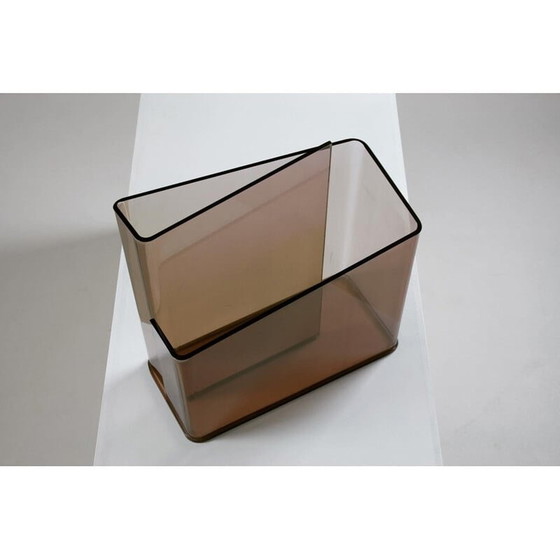 Image 1 of Vintage magazine rack in plexiglass for Roche Bobois, France 1970