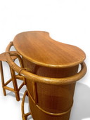 Tiki bar cocktail bar furniture rattan 1950's