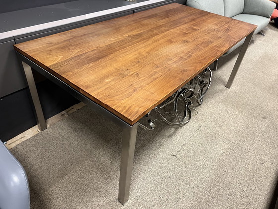 Image 1 of Metaform Walnut Wood Design Table