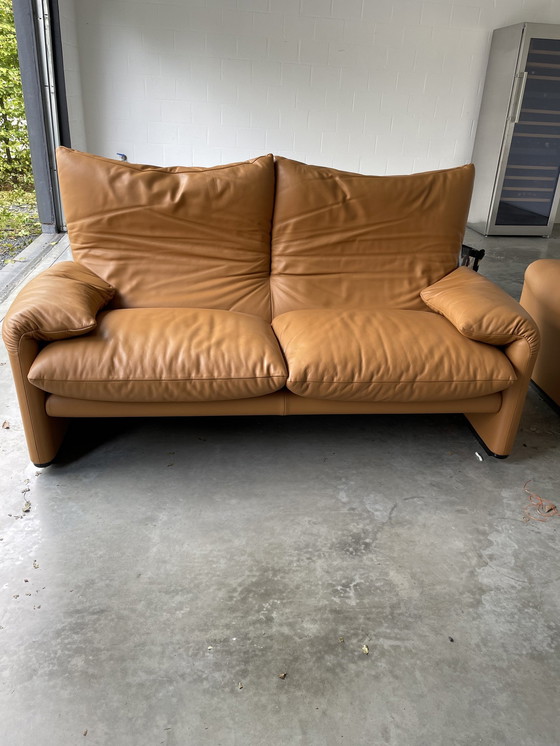 Image 1 of Cassina Maralunga 2 and 3-seater sofa